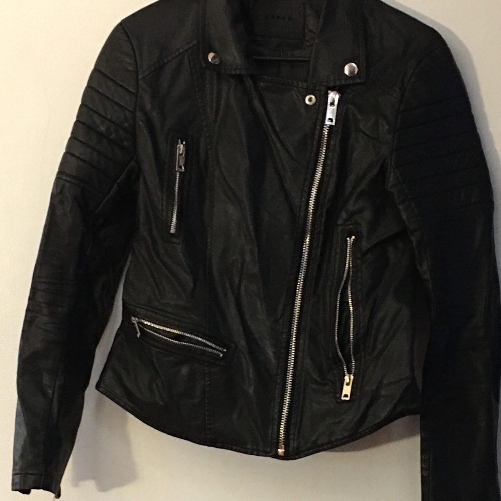 Black Moto Jacket - image 1
